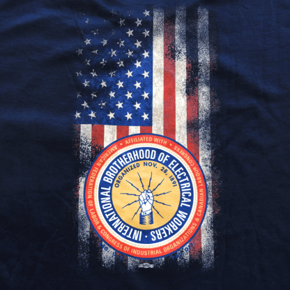 IBEW 134 USA Flag t-shirt