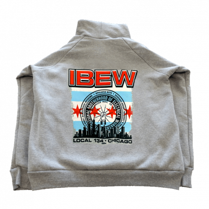 IBEW 134 Chicago Flag Skyline back
