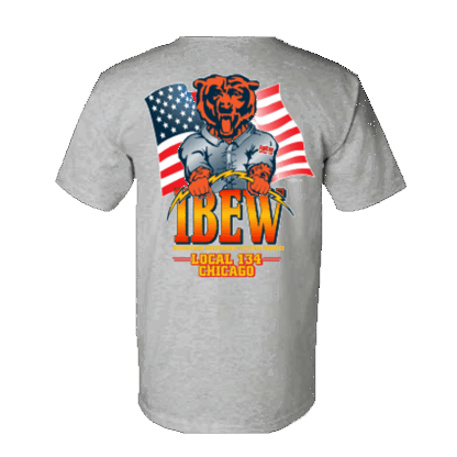 T-Shirt | Chicago Football Ver 2 | 2 Colors Available - Image 3